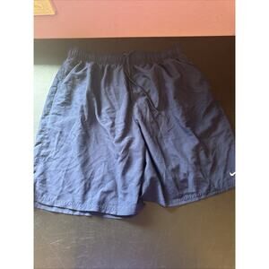 Nike Navy Blue Athletic Shorts W Pockets Size X-Large